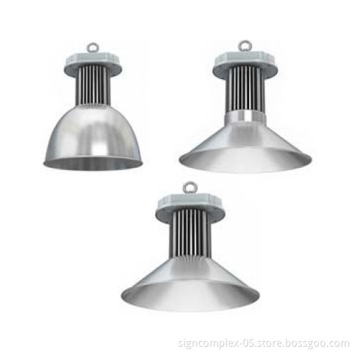 100W LED High Bay Light with Die-casting Aluminum Alloy, Glass Lens Materials and Cree XML LEDs